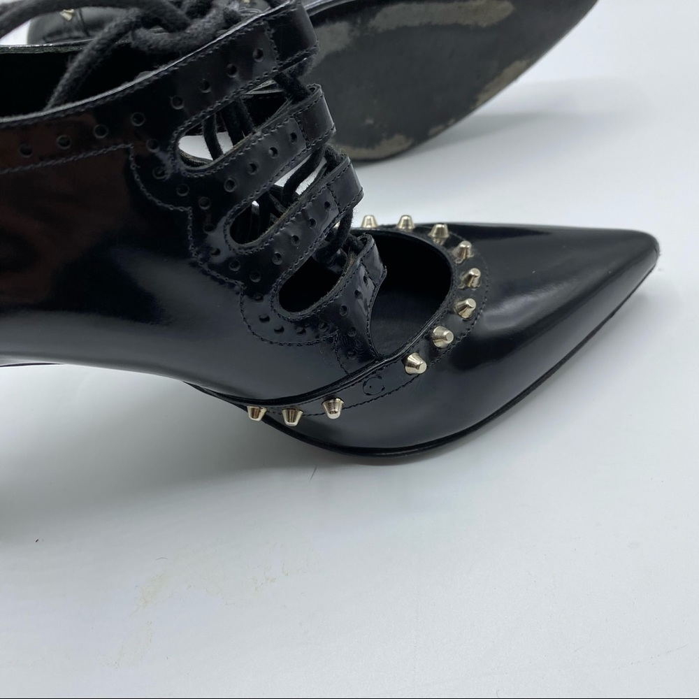 Saint Laurent Black Studded Heels - Picture 10 of 10
